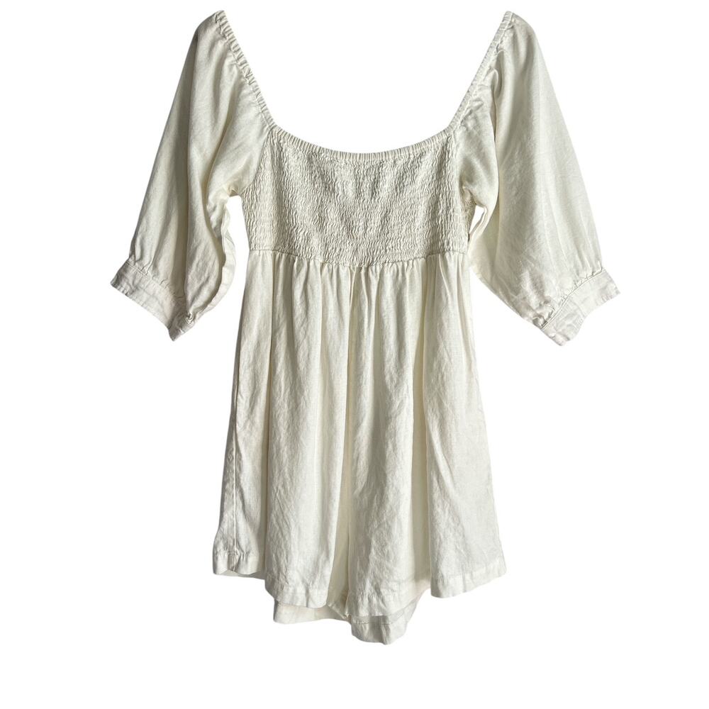 Free People Jen's Pirate Booty Gwendolyn Playsuit Size Medium Cream White